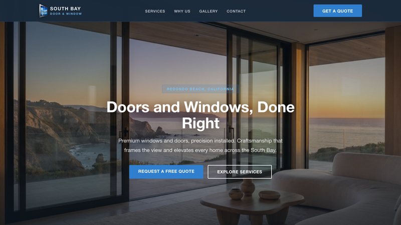 Website built for a windows and doors company